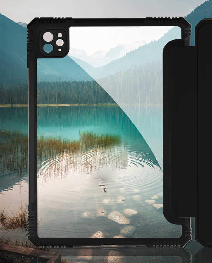 Apple iPad 9.7 2017 (5.Nesil) Wiwu Alpha Tablet Kılıf Siyah