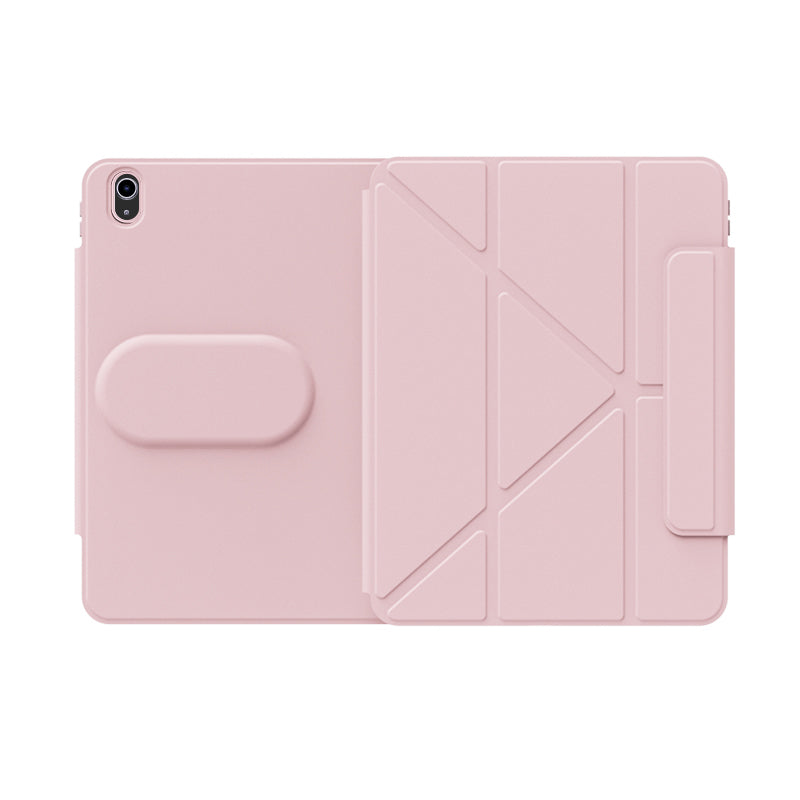 Apple iPad Air 10.9 2020 (4.Nesil) Wiwu 360° Dönebilen Standlı Magnetik Koruyucu Tablet Kılıfı Gri