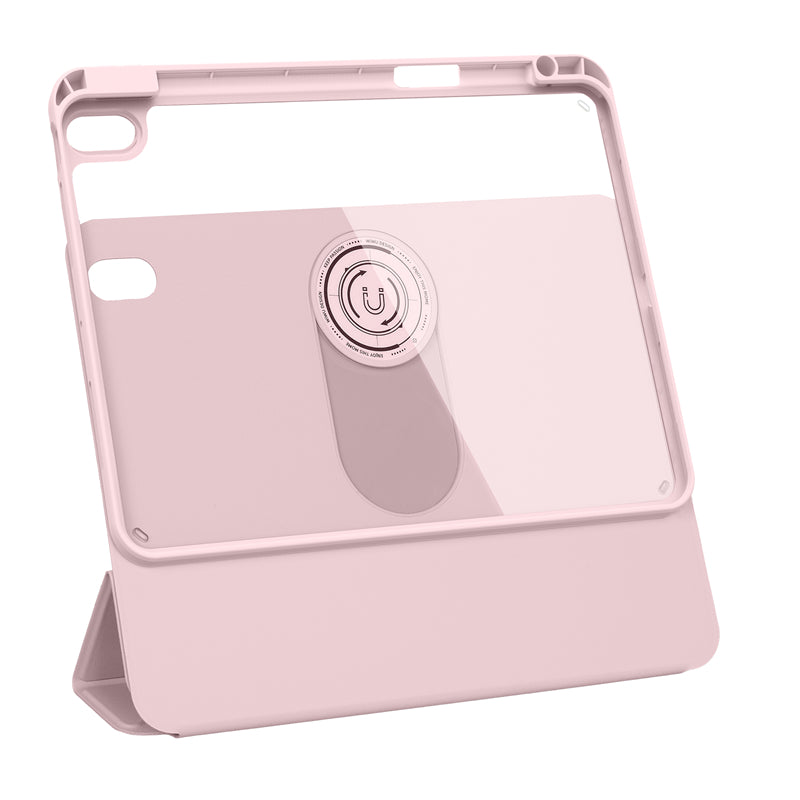 Apple iPad Air 10.9 2020 (4.Nesil) Wiwu 360° Dönebilen Standlı Magnetik Koruyucu Tablet Kılıfı Siyah