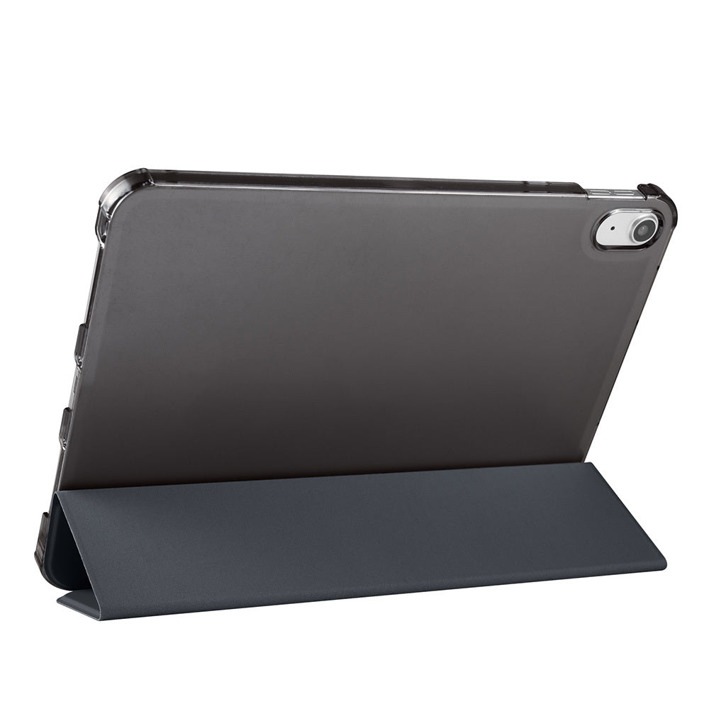 Apple iPad Air 10.9 2022 (10.Nesil) Zore Smart Cover Kalem Bölmeli Standlı 1-1 Kılıf Petrol Mavi