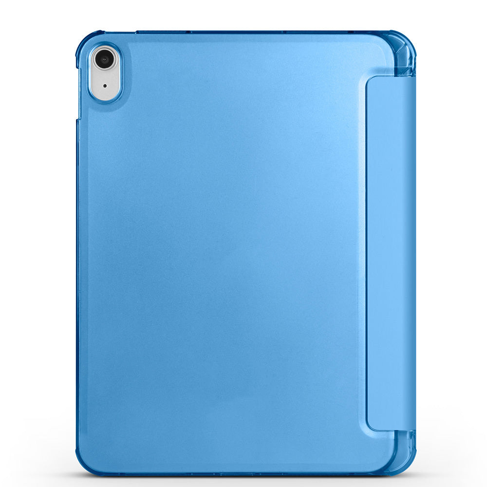 Apple iPad Air 10.9 2022 (10.Nesil) Zore Smart Cover Kalem Bölmeli Standlı 1-1 Kılıf Gri