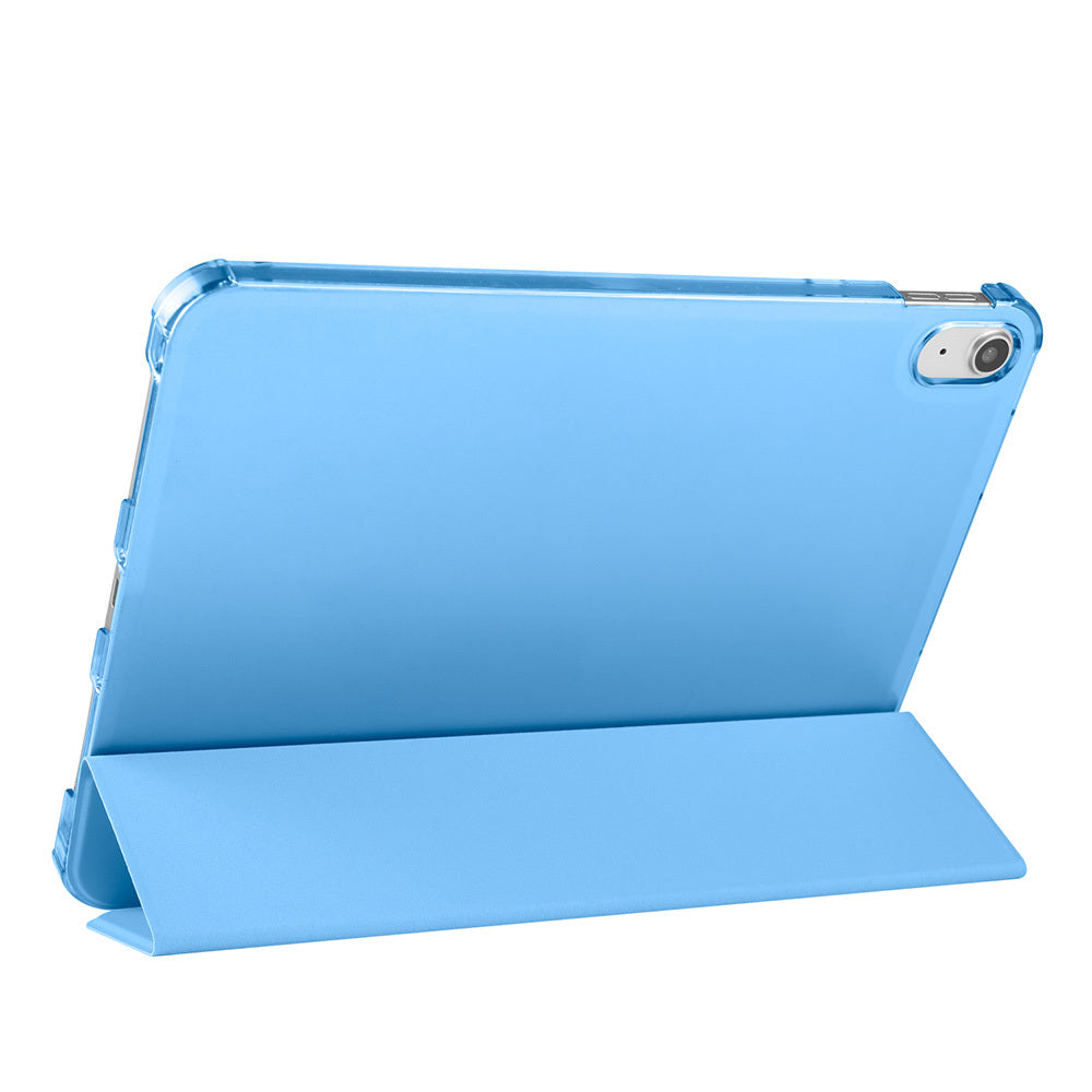 Apple iPad Air 10.9 2022 (10.Nesil) Zore Smart Cover Kalem Bölmeli Standlı 1-1 Kılıf Lila
