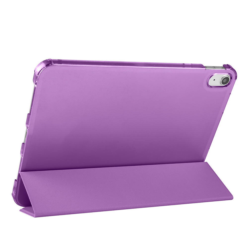 Apple iPad Air 10.9 2022 (10.Nesil) Zore Smart Cover Kalem Bölmeli Standlı 1-1 Kılıf Lila