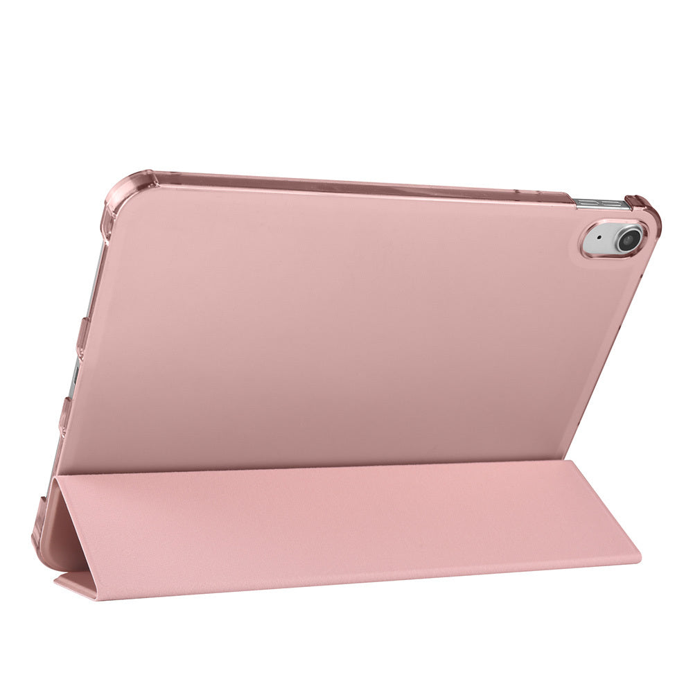 Apple iPad Air 10.9 2022 (10.Nesil) Zore Smart Cover Kalem Bölmeli Standlı 1-1 Kılıf Kırmızı