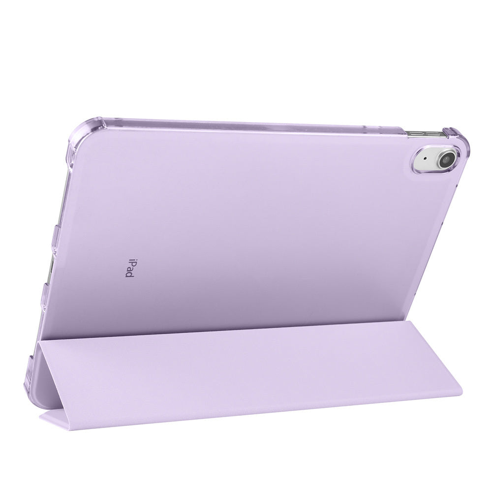 Apple iPad Air 10.9 2022 (10.Nesil) Zore Smart Cover Kalem Bölmeli Standlı 1-1 Kılıf Petrol Mavi