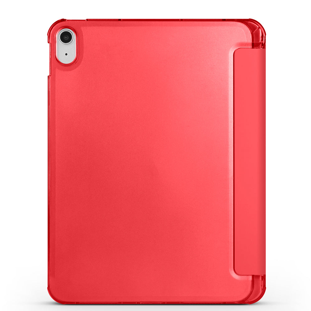 Apple iPad Air 10.9 2022 (10.Nesil) Zore Smart Cover Kalem Bölmeli Standlı 1-1 Kılıf Petrol Mavi