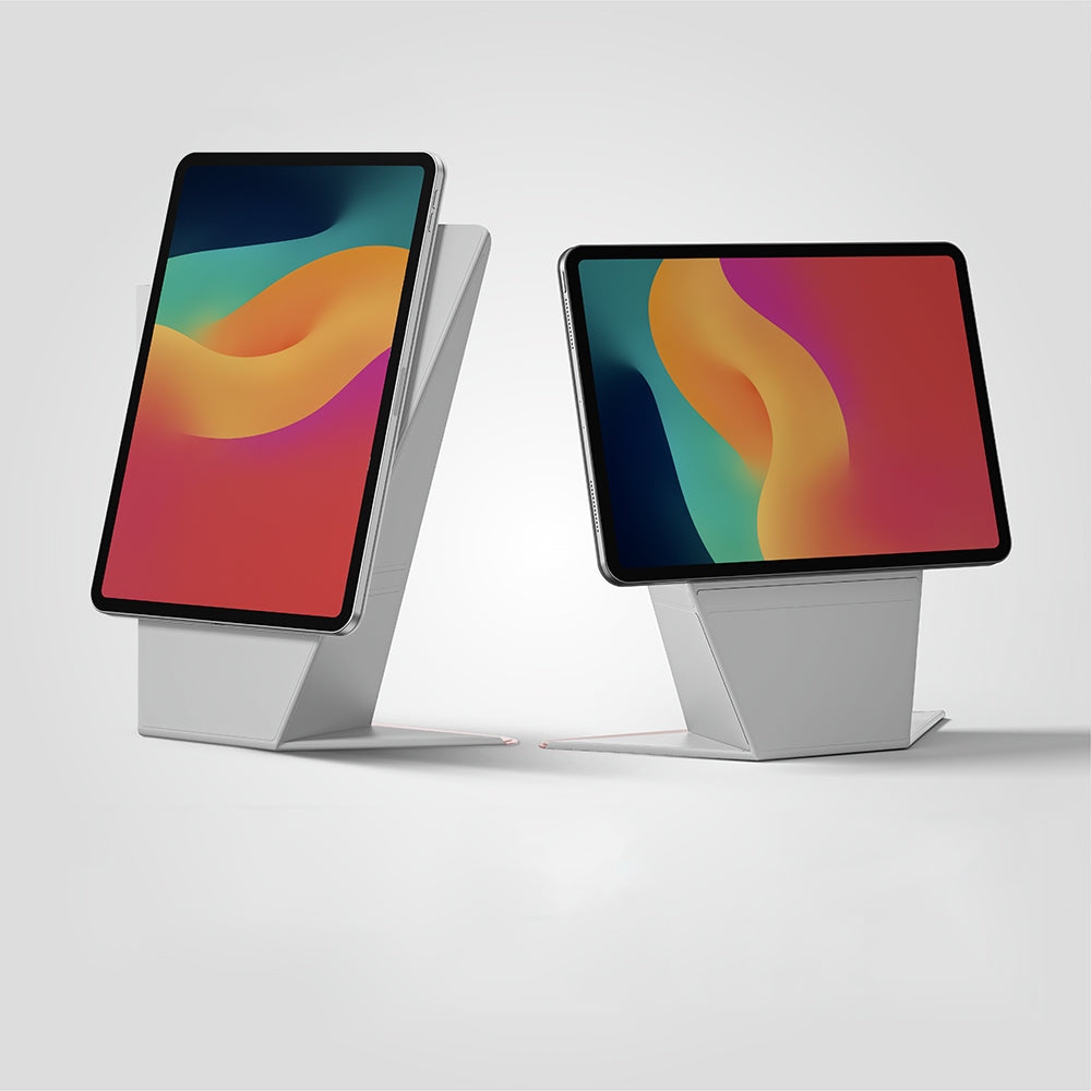 Apple iPad Air 11 2024 Amazingthing Matte Pro Mag Folio Katlanabilir Magnetik Standlı Kılıf Pembe