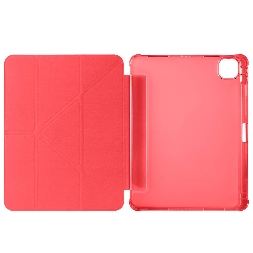 Apple iPad Air 11 2024 Kılıf Zore Tri Folding Kalem Bölmeli Standlı Kılıf Koyu Yeşil