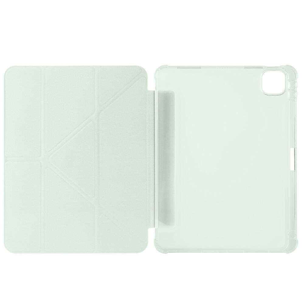 Apple iPad Air 11 2024 Kılıf Zore Tri Folding Kalem Bölmeli Standlı Kılıf Rose Gold