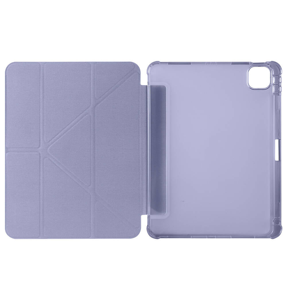 Apple iPad Air 11 2024 Kılıf Zore Tri Folding Kalem Bölmeli Standlı Kılıf Yeşil