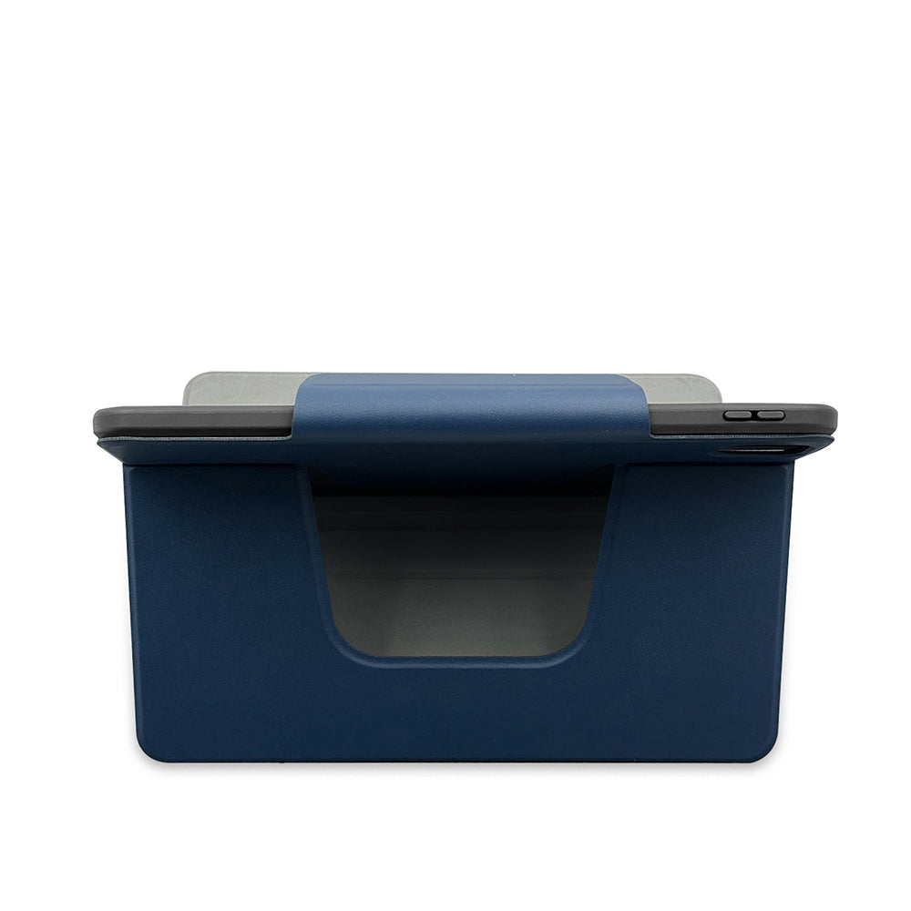 Apple iPad Air 11 2024 Raptic Spin Detachable Folio PU Ayrılabilir Kalem Bölmeli Standlı Kılıf Lacivert