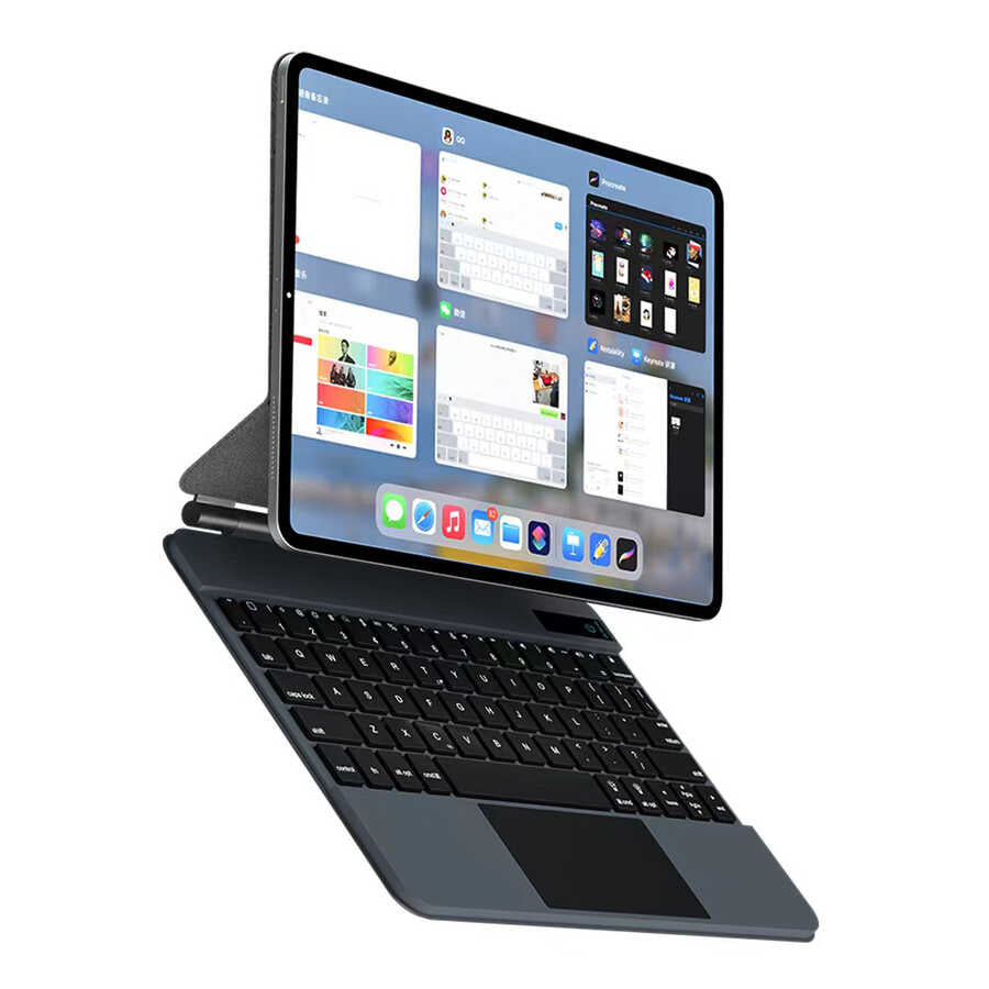 Apple iPad Air 11 2024 Wiwu Magic Keyboard Siyah