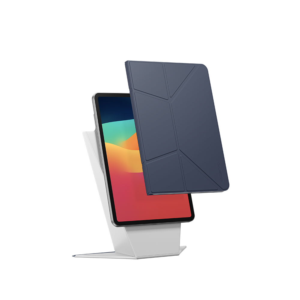 Apple iPad Air 11 2025 M3 Amazingthing Matte Pro Mag Folio Katlanabilir Magnetik Standlı Kılıf Pembe