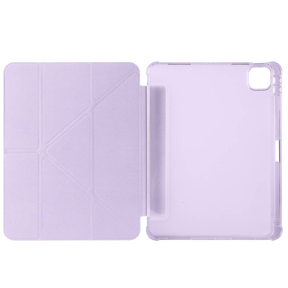 Apple iPad Air 11 2025 M3 Kılıf Zore Tri Folding Kalem Bölmeli Standlı Kılıf Siyah