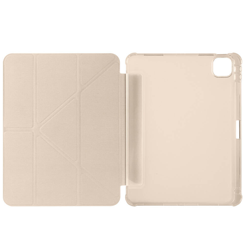 Apple iPad Air 11 2025 M3 Kılıf Zore Tri Folding Kalem Bölmeli Standlı Kılıf Kırmızı