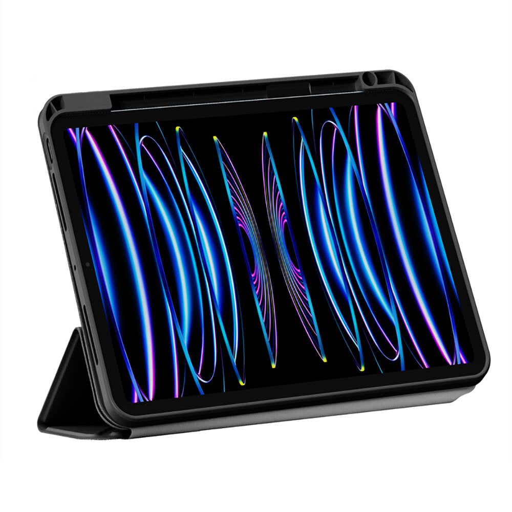 Apple iPad Air 11 2025 M3 Wiwu 360° Dönebilen Standlı Magnetik Koruyucu Tablet Kılıfı Siyah