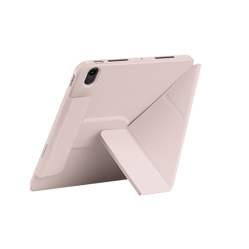 Apple iPad Air 11 2024 Wiwu 360° Dönebilen Standlı Magnetik Koruyucu Tablet Kılıfı Gri