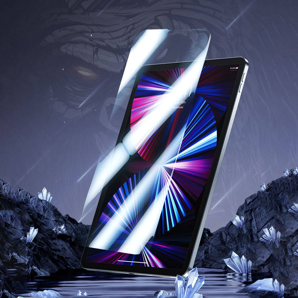 Apple iPad Air 13 2024 Benks OKR Glass Warrior HD Parlak Ekran Koruyucu Şeffaf