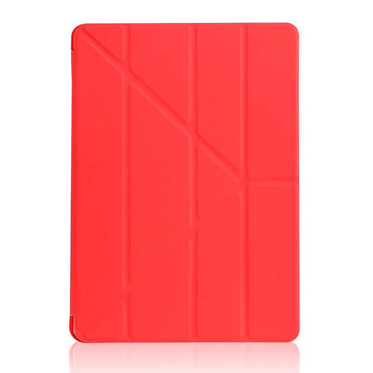 Apple iPad 10.2 (8.Nesil) Kılıf Zore Tri Folding Standlı Kılıf Kırmızı