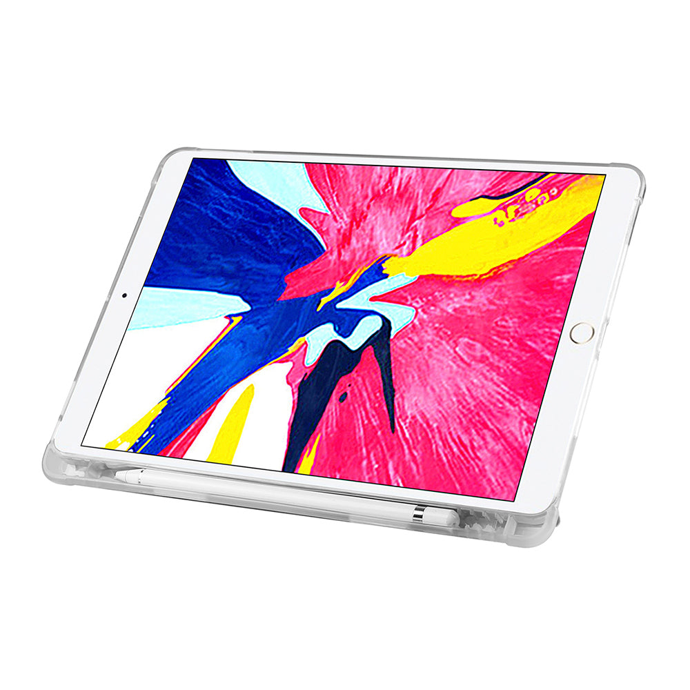 Apple iPad Pro 10.5 (7.Nesil) Kılıf Zore Tri Folding Kalem Bölmeli Standlı Kılıf Rose Gold