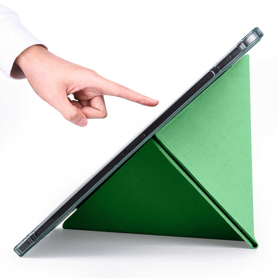 Apple iPad Pro 11 2020 (2.Nesil) Kılıf Zore Tri Folding Kalem Bölmeli Standlı Kılıf Lacivert