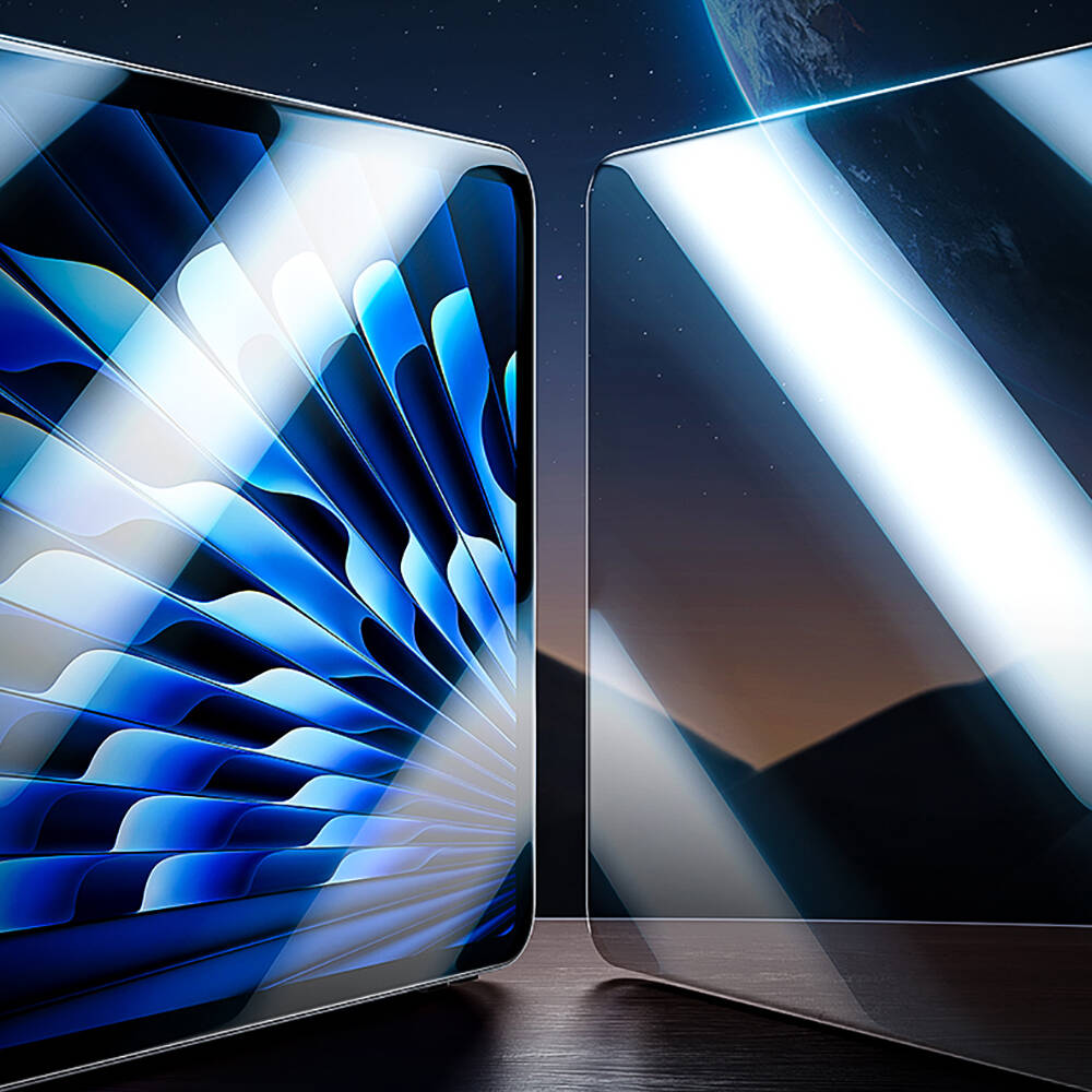 Apple iPad Pro 11 2024 Benks King Kong Eğimli Kenar Oleofobik Özellikli Temperli Cam Ekran Koruyucu Şeffaf