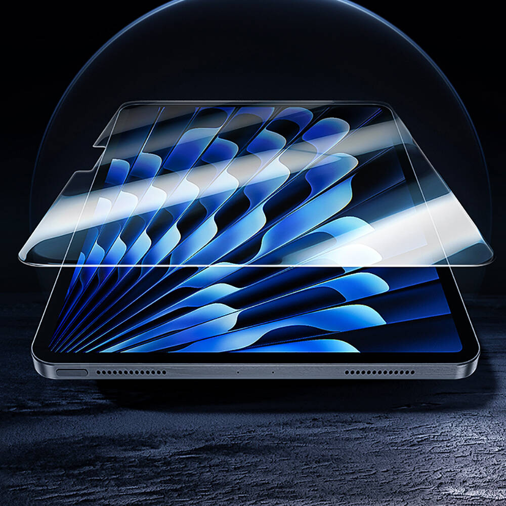 Apple iPad Pro 11 2025 M5 Benks King Kong Eğimli Kenar Oleofobik Özellikli Temperli Cam Ekran Koruyucu Şeffaf