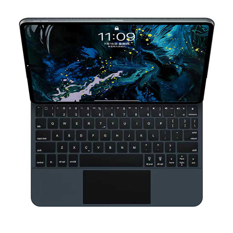 Apple iPad Pro 12.9 2020 (4.Nesil) Wiwu Magic Keyboard Siyah