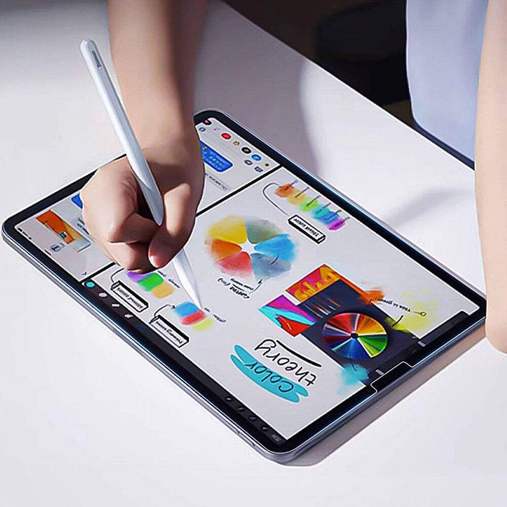 Apple iPad Pro 13 2024 Kağıt Hisli Wiwu iPaper Like Tablet Ekran Koruyucu Şeffaf