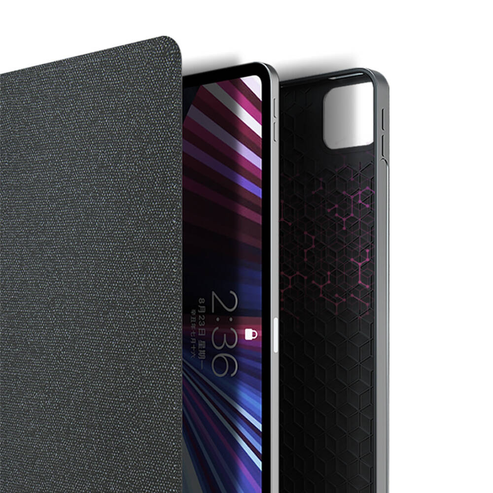 Apple iPad Pro 13 2024 Wiwu Mag Touch Klavyeli Standlı Kılıf Siyah