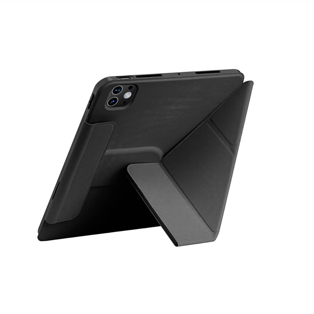 Apple iPad Pro 13 2025 M5 Wiwu 360° Dönebilen Standlı Magnetik Koruyucu Tablet Kılıfı Gri