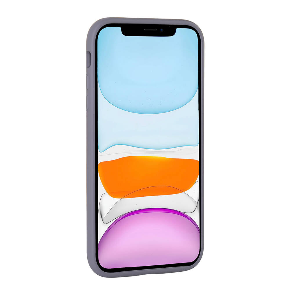 Apple iPhone 11 Kılıf Parlak Taşlı Tasarım Zore Pırlanta Kapak Gri