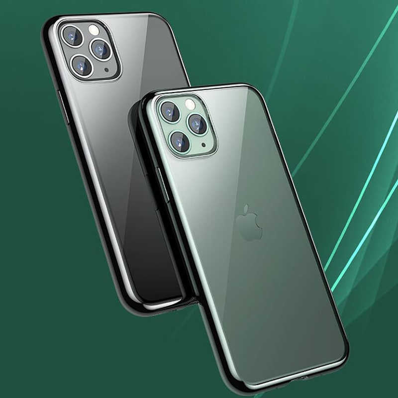 Apple iPhone 11 Pro Benks Magic Glitz Ultra-Thin Transparent Protective Soft Kapak Yeşil