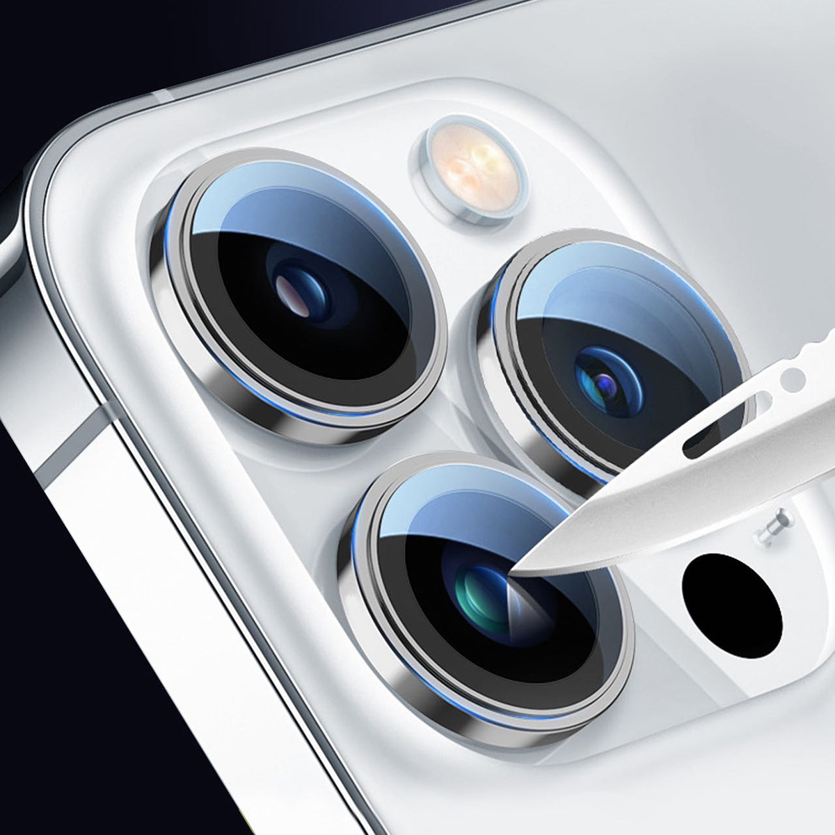 Apple iPhone 11 Pro Go Des CL-10 Kamera Lens Koruyucu Gold