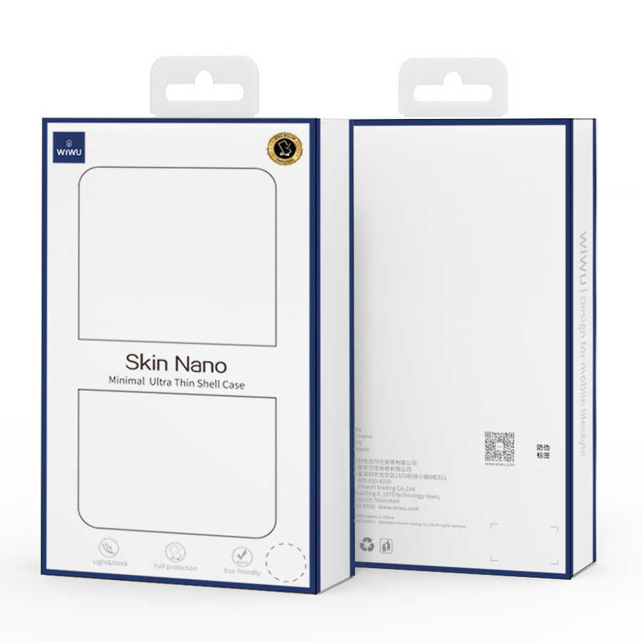 Apple iPhone 11 Pro Kılıf Wiwu Skin Nano PP Kapak Transparan Siyah
