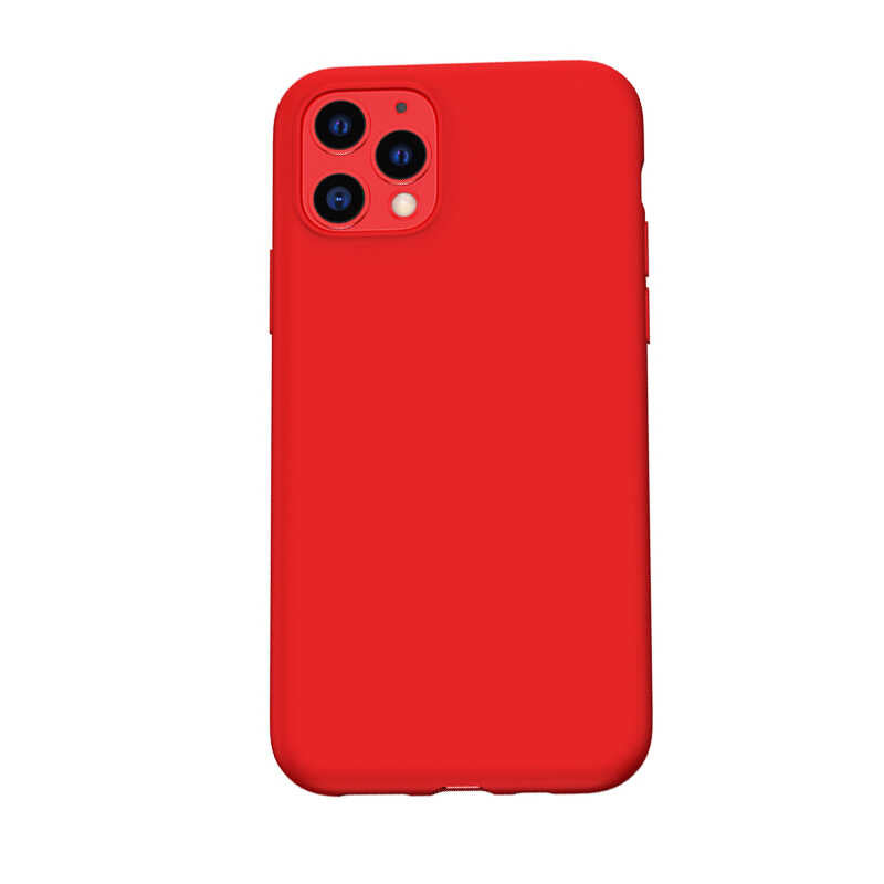 Apple iPhone 11 Pro Max Kılıf Benks Silikon Kapak Kırmızı