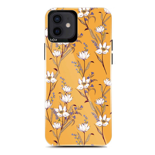 Apple iPhone 12 Kılıf Kajsa Botanic Kapak NO4