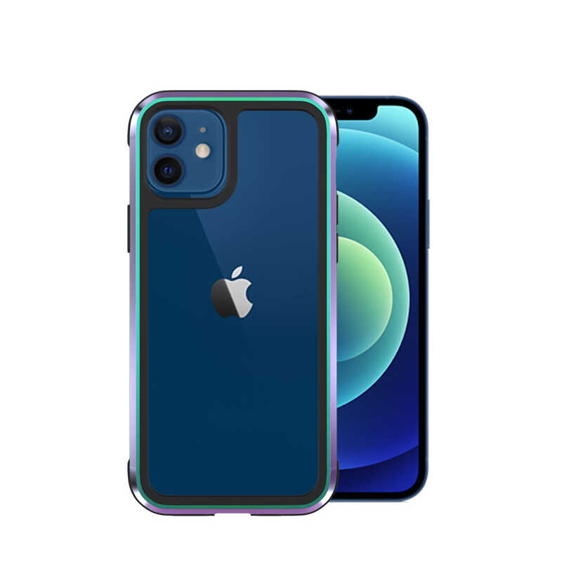 Apple iPhone 12 Kılıf Wiwu Defens Armor Kapak Karışık