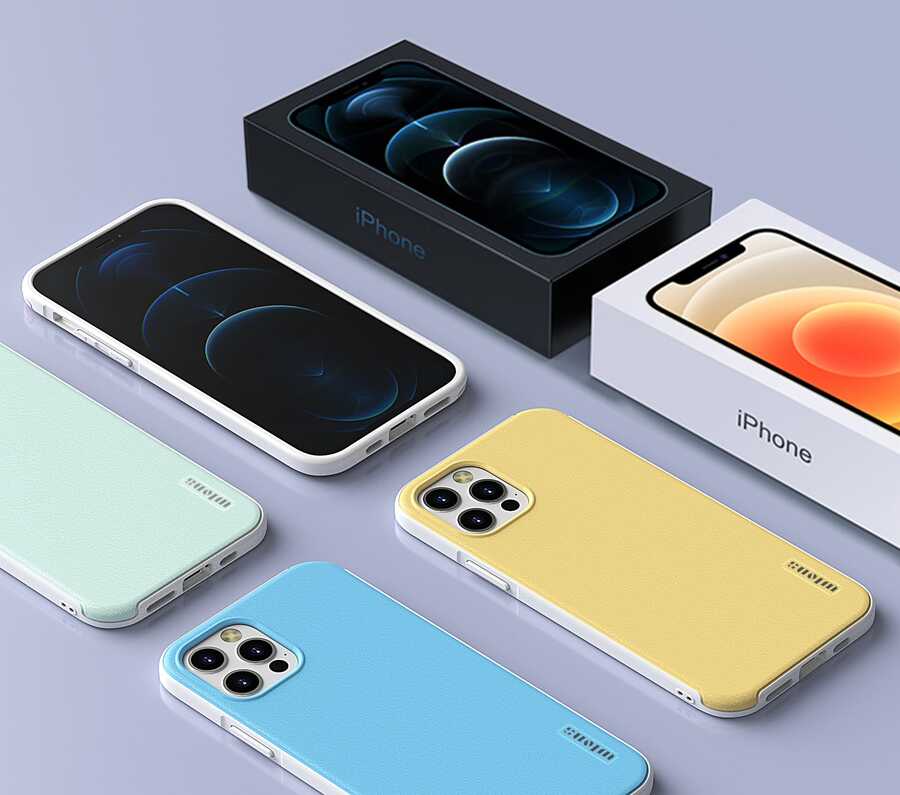 Apple iPhone 12 Kılıf Wlons Hill Kapak Siyah