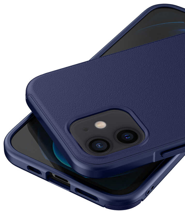 Apple iPhone 12 Kılıf Wlons Hill Kapak Lacivert