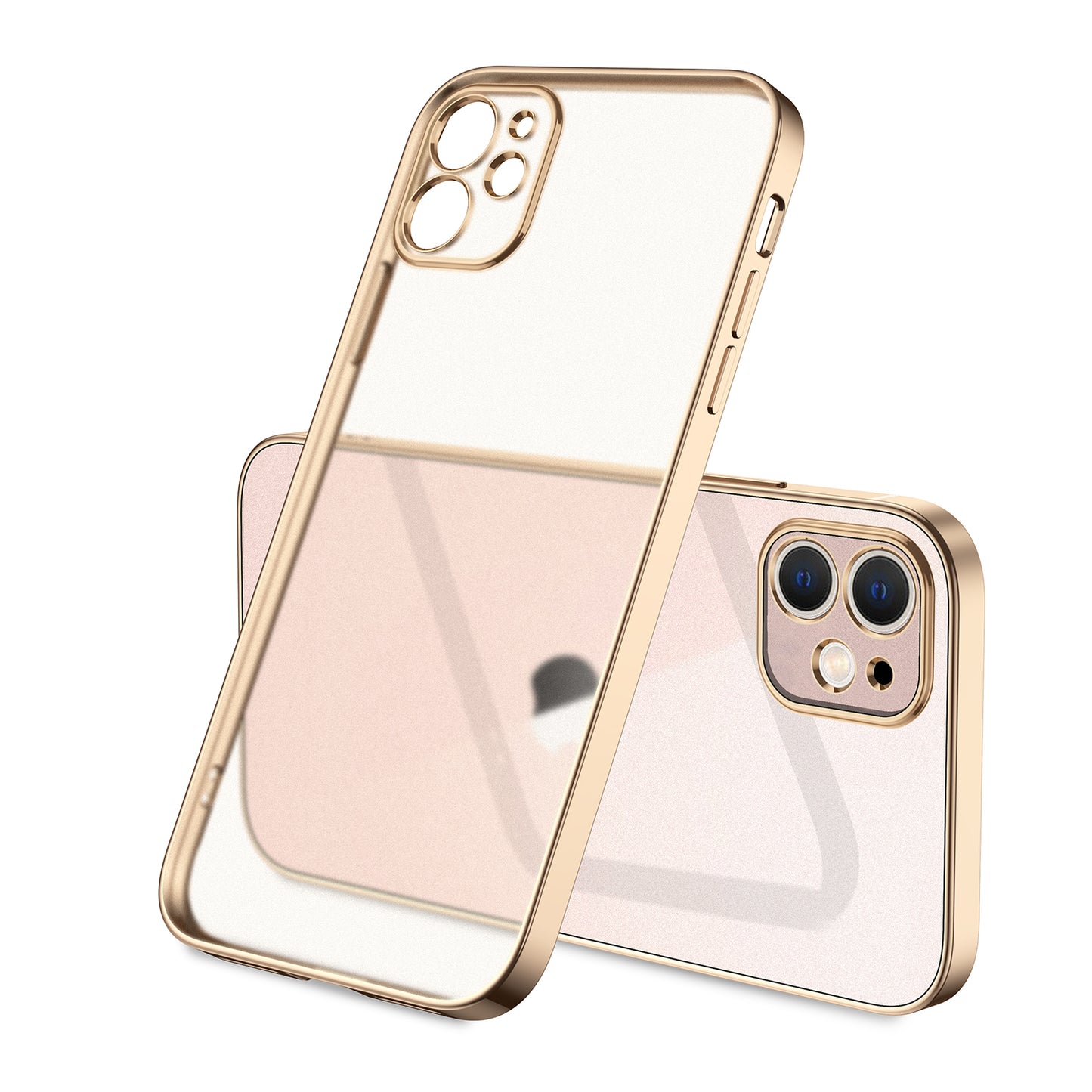 Apple iPhone 12 Kılıf Zore Mat Gbox Kapak Gold