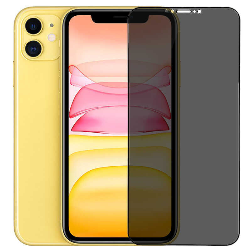 Apple iPhone 12 Mini Go Des Privacy Ekran Koruyucu Siyah