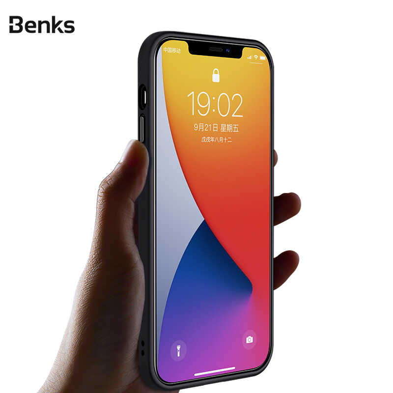 Apple iPhone 12 Mini Kılıf Benks Hybrid Kapak Siyah