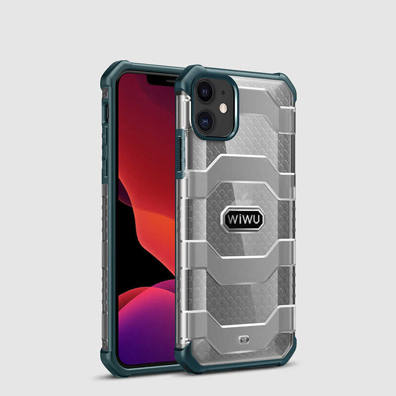 Apple iPhone 12 Mini Kılıf Wiwu Voyager Kapak Yeşil