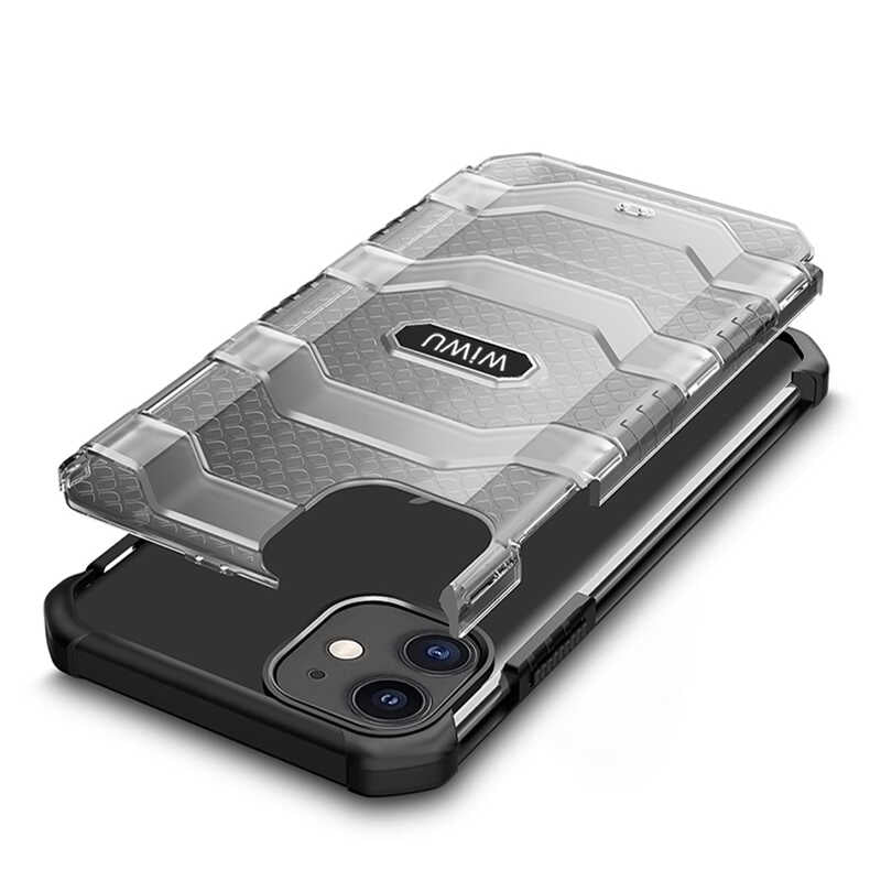 Apple iPhone 12 Mini Kılıf Wiwu Voyager Kapak Siyah