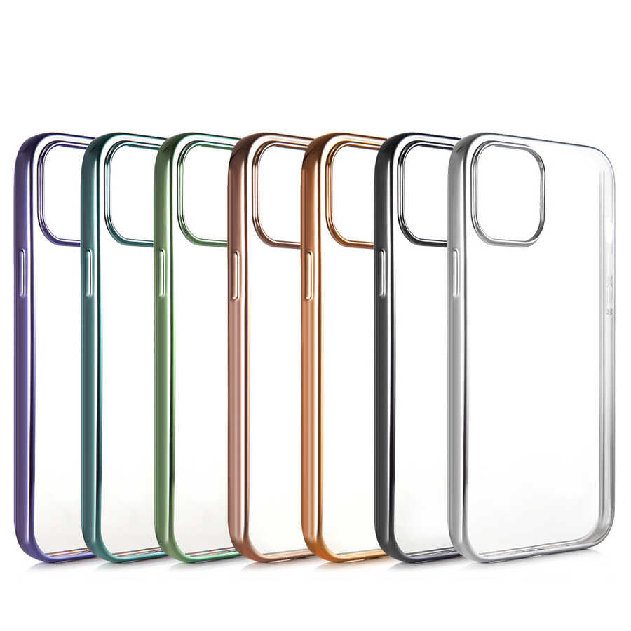 Apple iPhone 12 Pro Benks Magic Glitz Ultra-Thin Transparent Protective Soft Kapak Mor