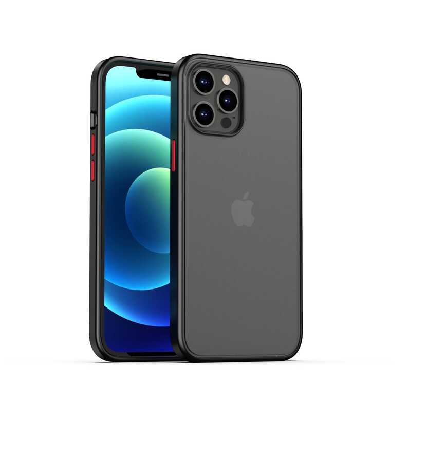 Apple iPhone 12 Pro Kılıf Benks Magic Smooth Drop Resistance Kapak Siyah