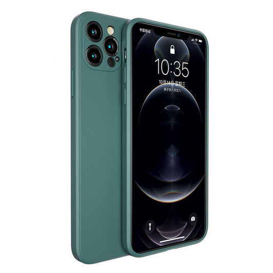 Apple iPhone 12 Pro Kılıf Benks Painting TPU Kapak Koyu Yeşil