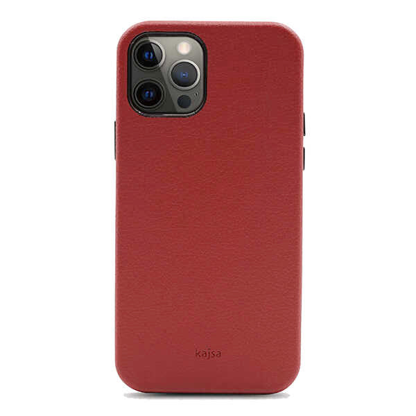 Apple iPhone 12 Pro Kılıf Kajsa Litchi Kapak Gri