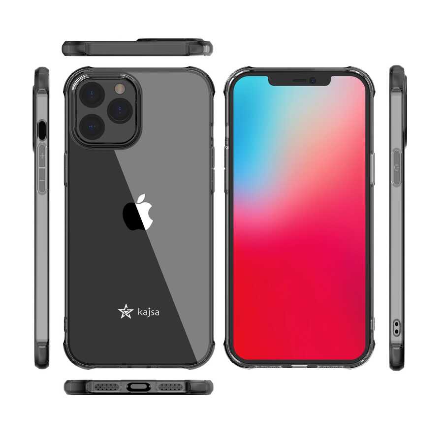 Apple iPhone 12 Pro Kılıf Kajsa Transparent Kapak Renksiz